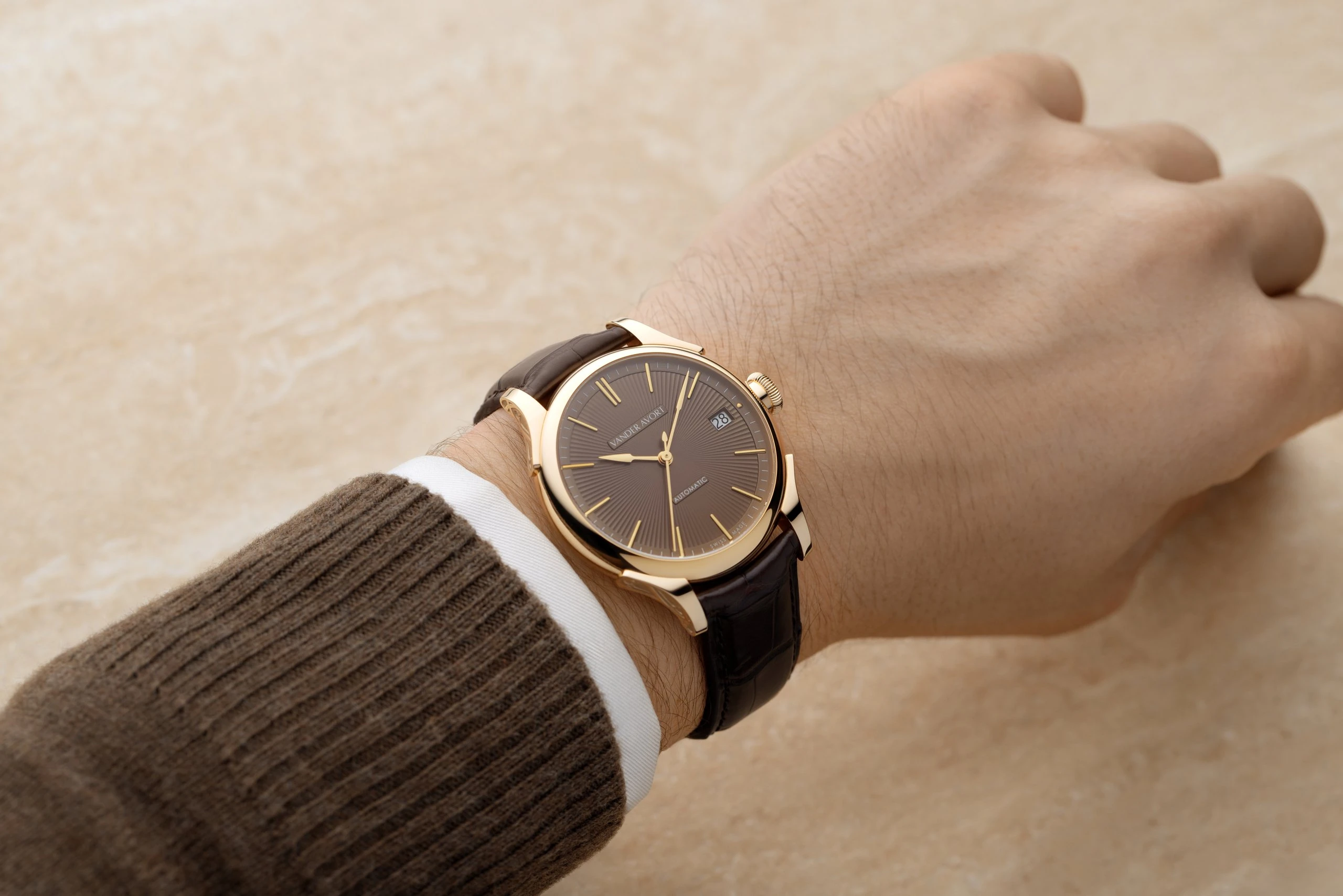 LOVON watch worn on the wrist